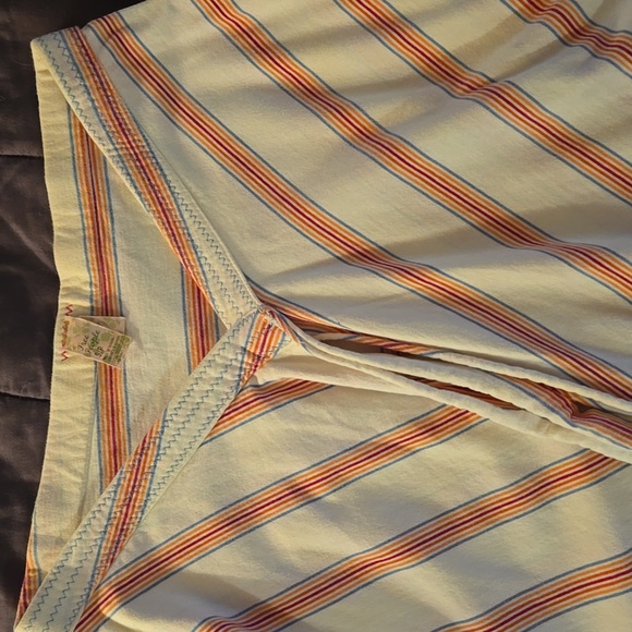 Free People Multi color Assymetrical layered skirt cotton Small - Picture 7 of 8